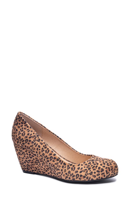 Cl By Laundry Nima Leopard Print Wedge Pump In Camel | ModeSens