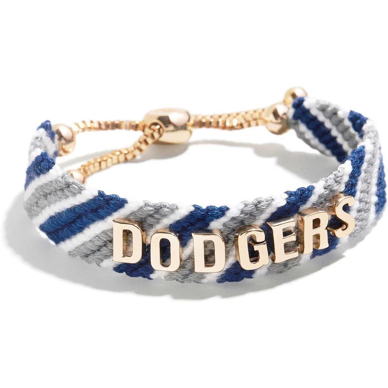 Shop Baublebar Los Angeles Dodgers Woven Friendship Bracelet In Blue