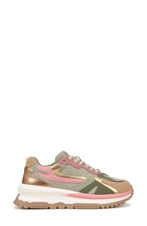 Blowfish Footwear Leo Sneaker In Sage/berry Microsuede
