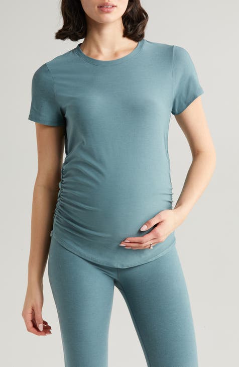  Beyond Yoga Side Gathered Capri Legging, Blue Teal, X-Small :  Clothing, Shoes & Jewelry