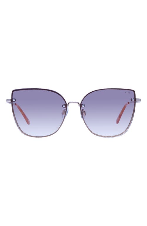 AIRE Amor 62mm Gradient Oversize Cat Eye Sunglasses in Bright Gold Shimmer at Nordstrom
