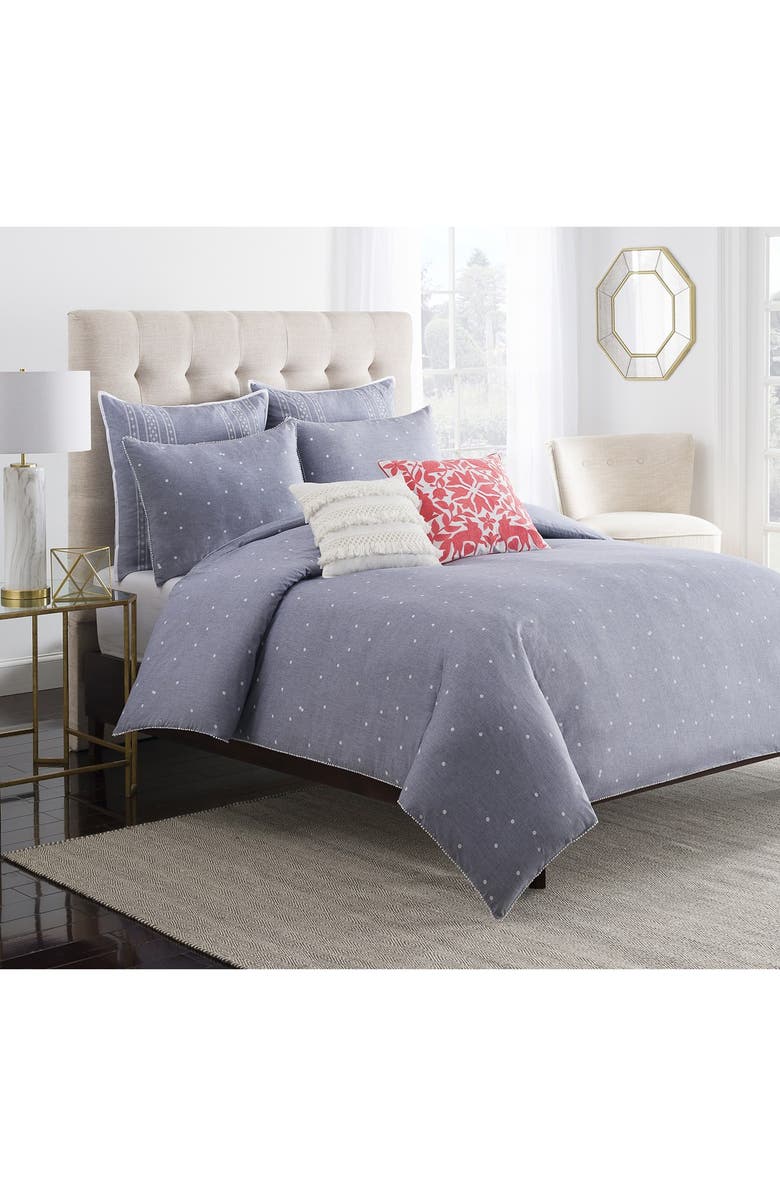 Cupcakes Cashmere Chambray Dot Duvet Cover Nordstrom