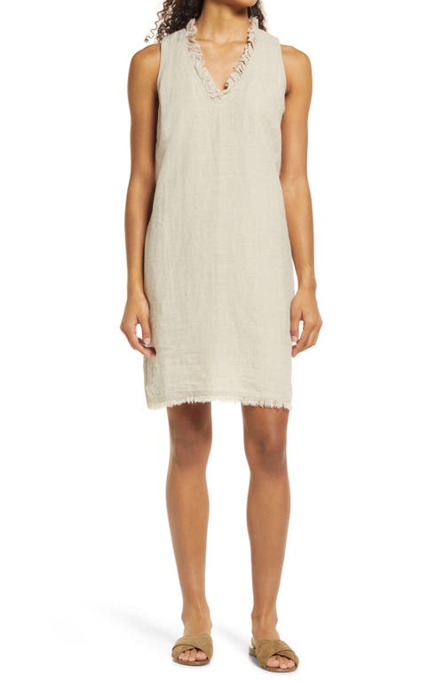 knee length dresses for ladies Tommy Bahama Women's Two Palms Double-Ruffle Linen Dress - Coastline