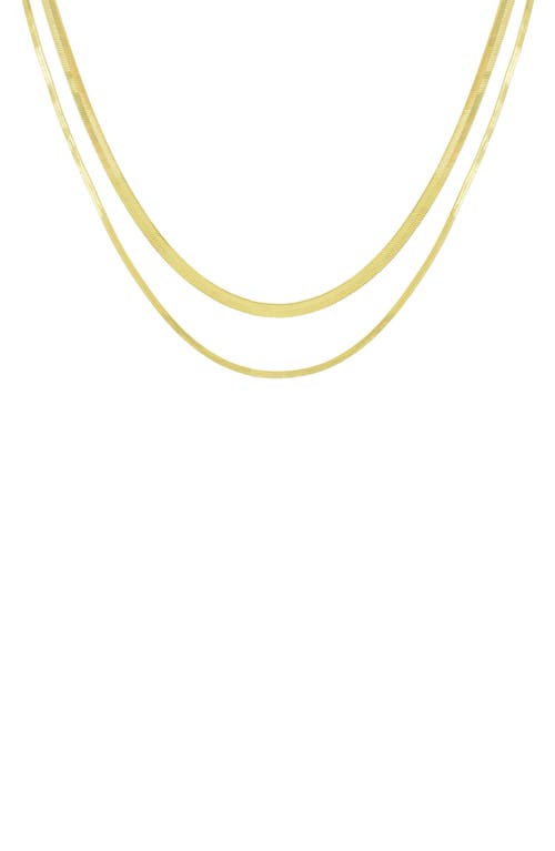 Panacea Layered Snake Chain Necklace in Gold at Nordstrom