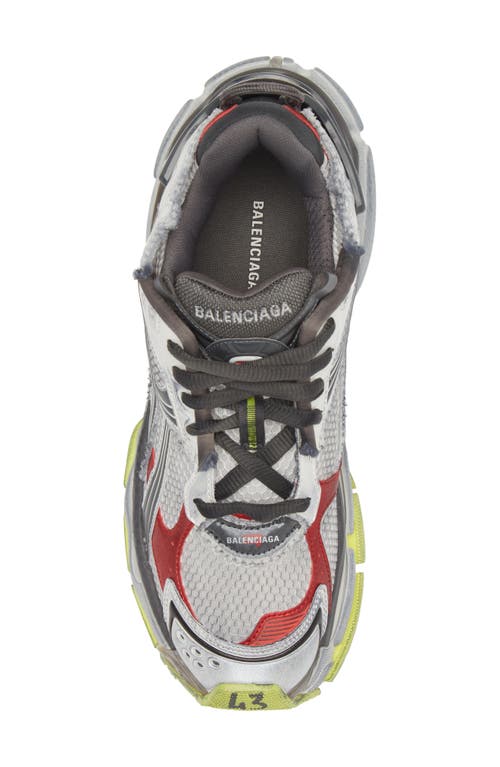 Shop Balenciaga Runner Sneaker In Black/red/white