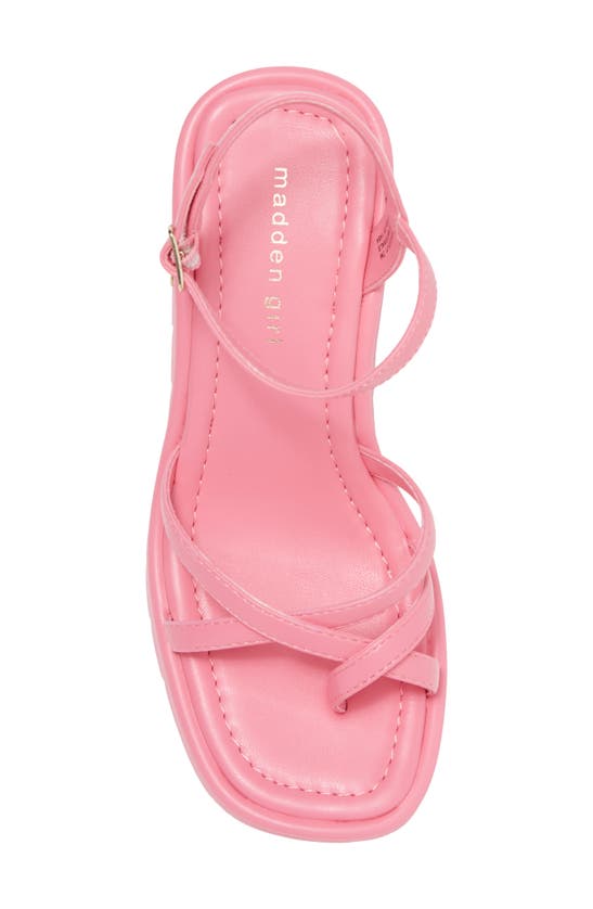 Madden Girl Vault Slingback Wedge Sandal In Hot Pink ModeSens