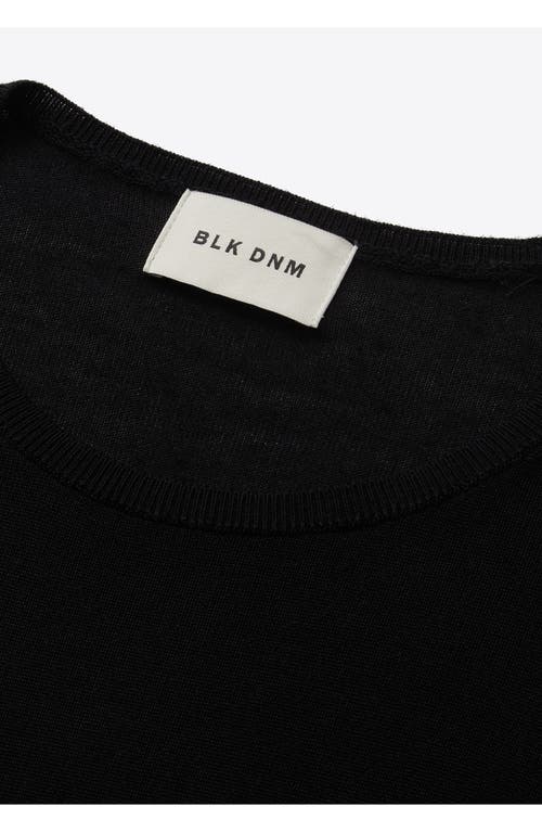 Shop Blk Dnm Wool & Silk Short Sleeve T-shirt Sweater In Black