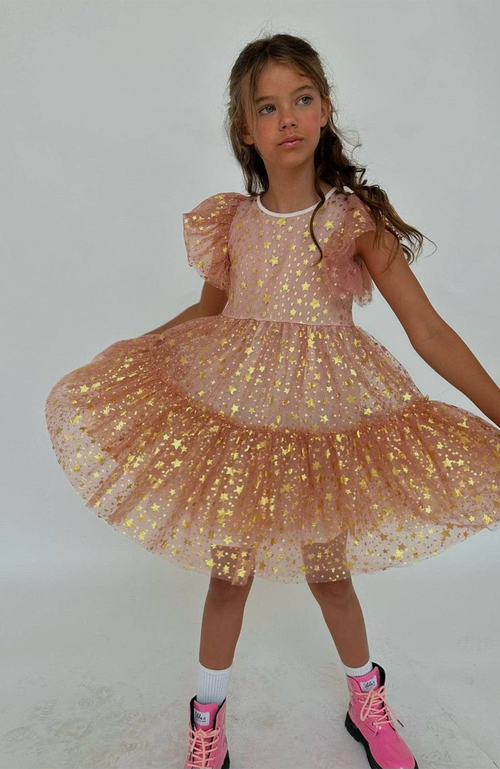 Shop Lola + The Boys Goldie Star Dress