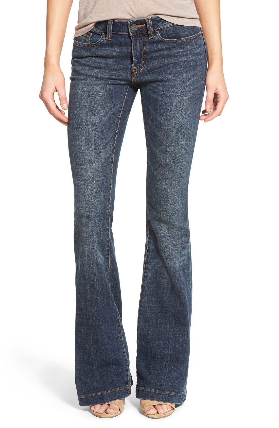 BP. Mid Rise Flare Jeans (Dark Bloom) | Nordstrom