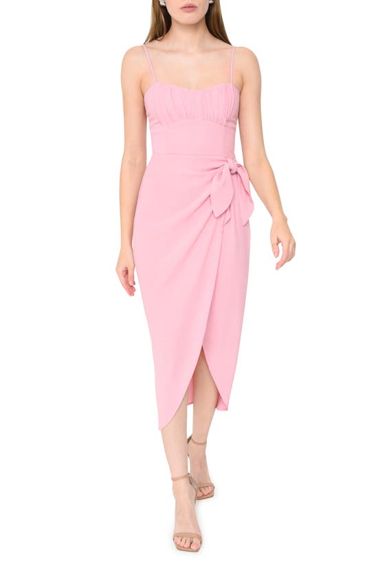 Shop Wayf Kimberly Sleeveless High-low Maxi Dress In Mauve