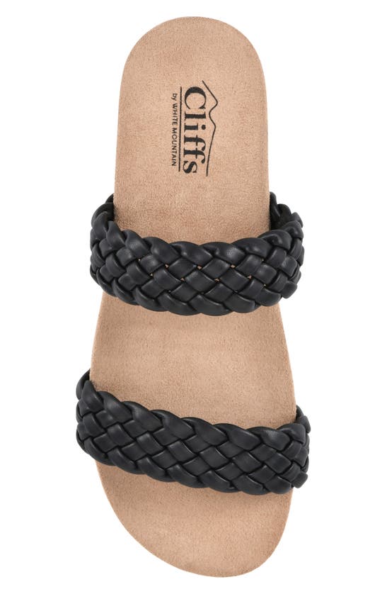 Cliffs By White Mountain Truly Slide Sneaker In Black/ Smooth