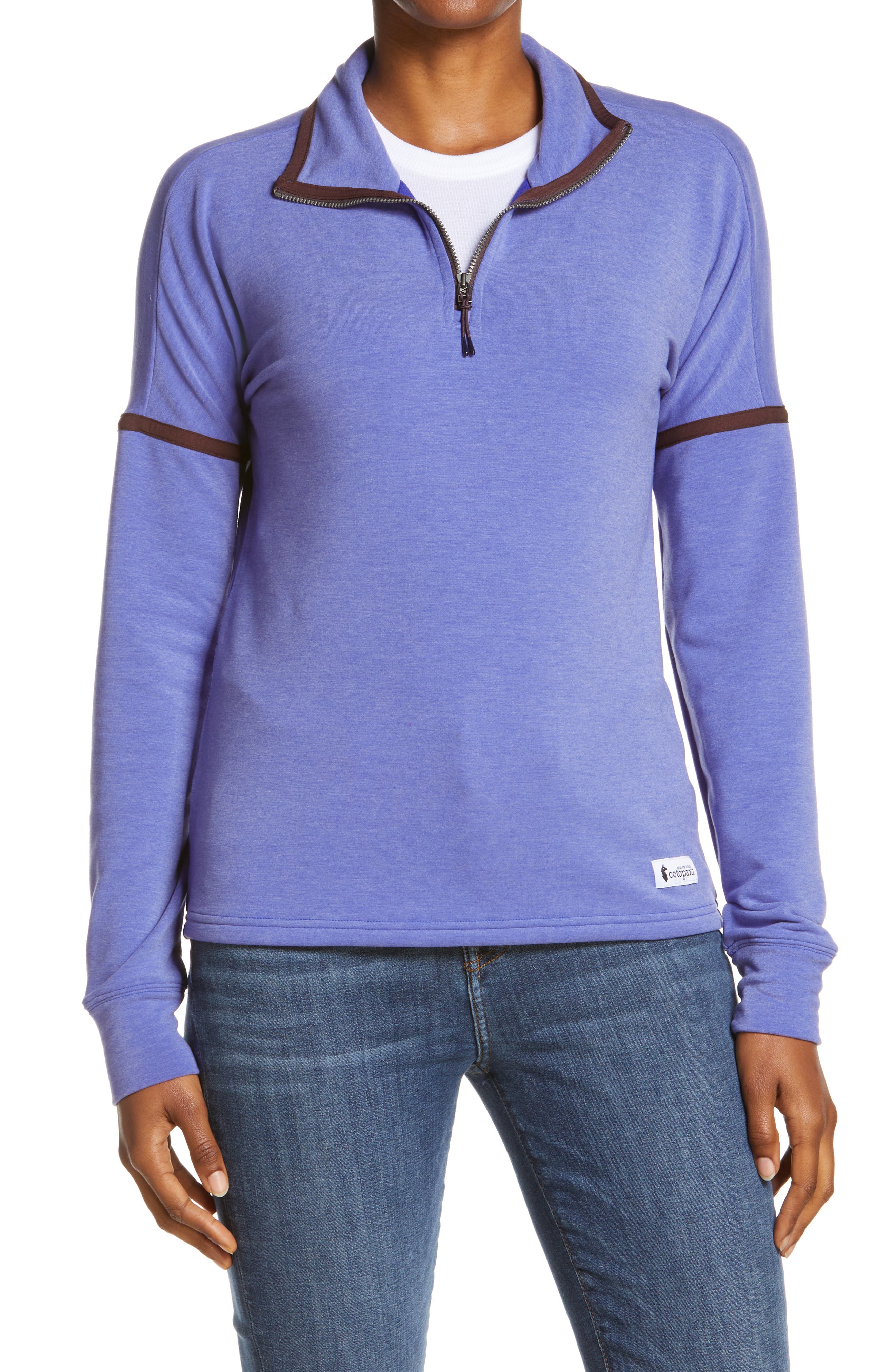 womens fleece quarter zip pullover