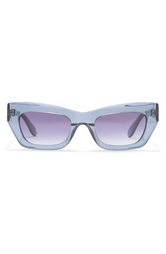 Bcbgmaxazria 57mm Chunky Kitten Sunglasses In Slate Blue