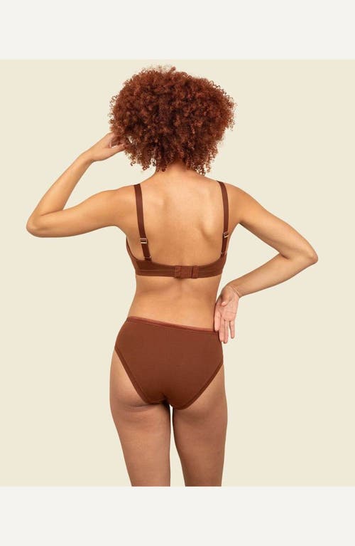 Shop Subset Triangle Soft Bra In Cacao