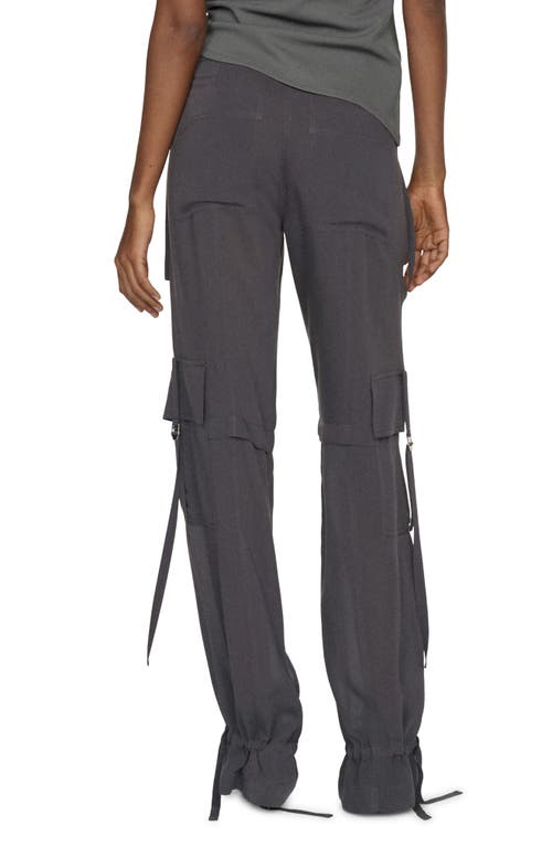 Shop Mango Cargo Pants In Medium Brown