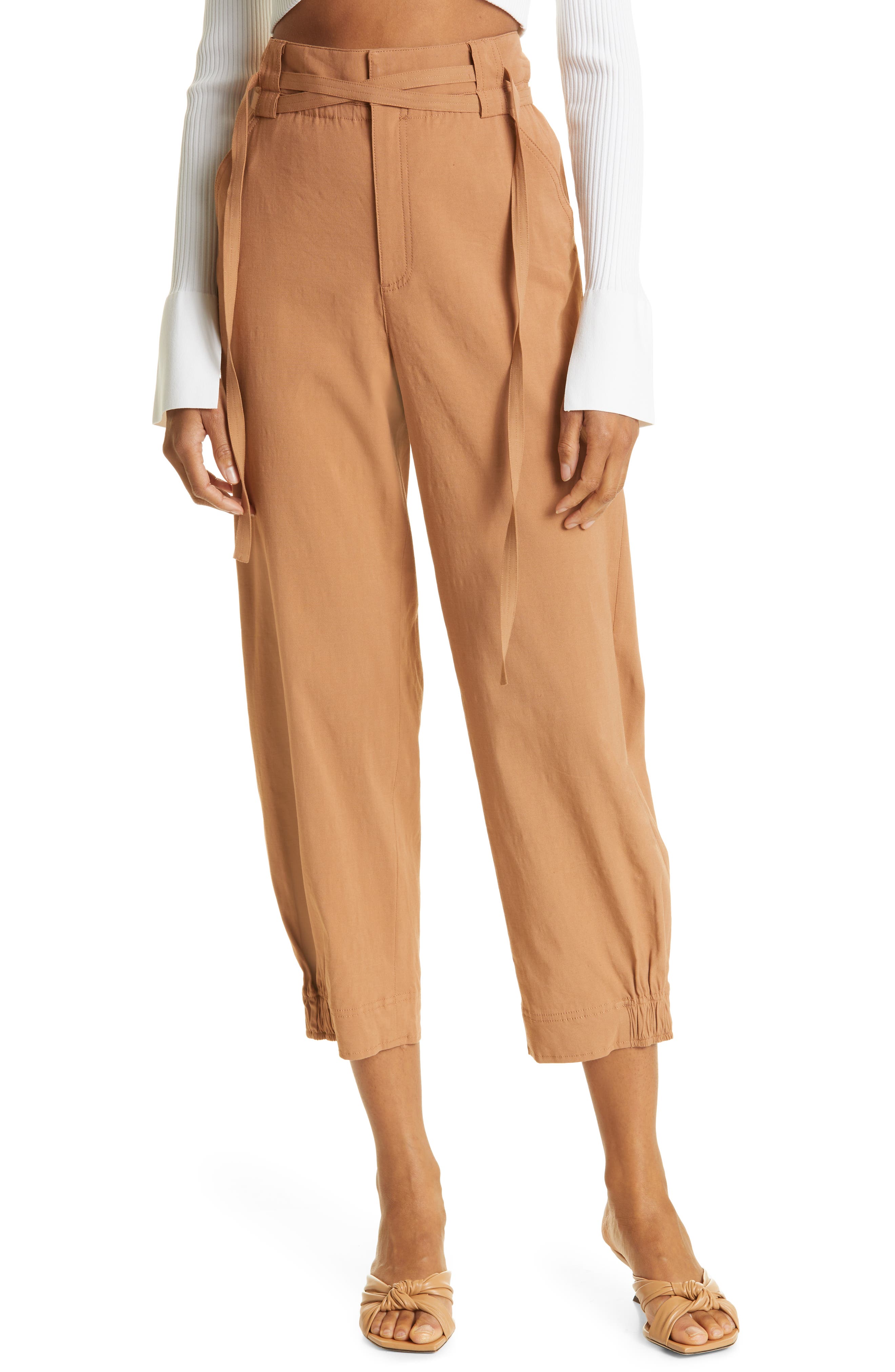 Linen Blend Cropped \u0026 Capri Pants 