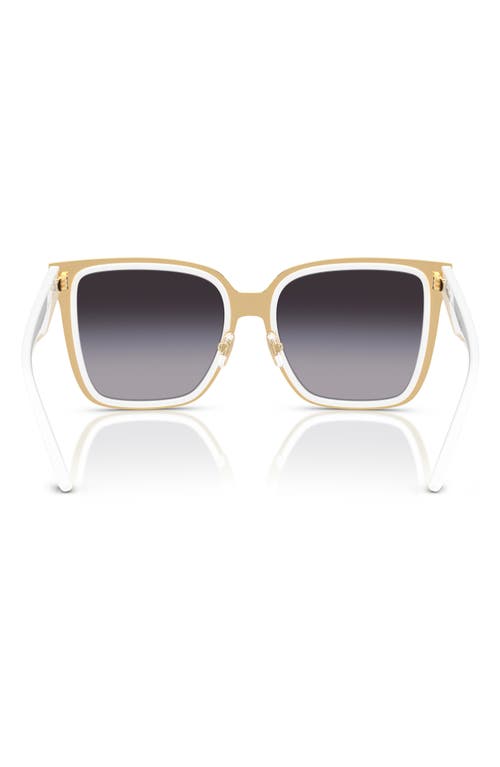 Versace 58mm Butterfly Sunglasses In White
