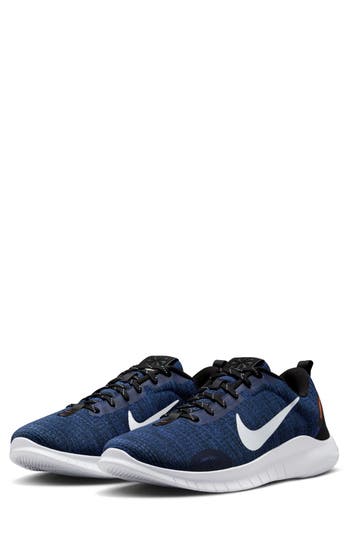 Nike Flex Experience Run 12 Road Running Shoe In Astronomy Blue/white/black