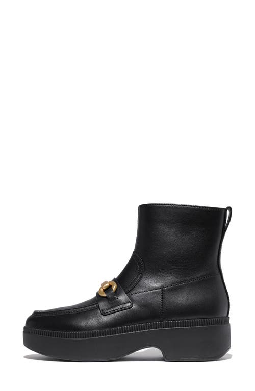 Shop Fitflop F-luma Chunky Snaffle Bit Platform Boot In Black