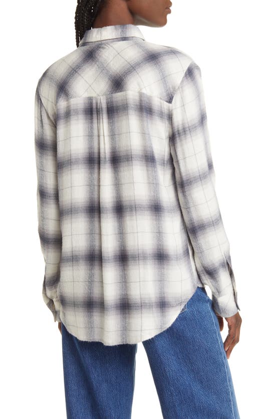 Shop Rails Hunter Plaid Button-up Shirt In Sterling White