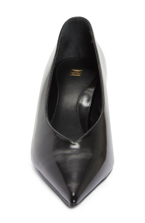 Shop Totême Toteme Pointed Toe Pump In Black