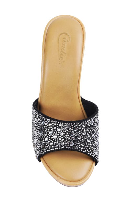 Shop Candies Candie's Kaia Platform Slide Sandal In Black