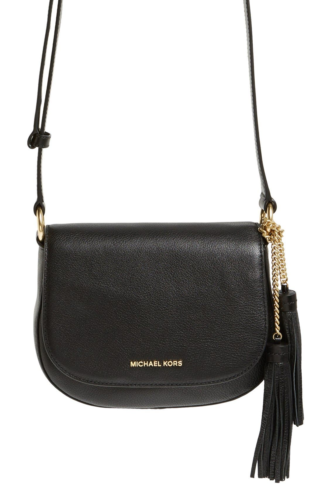 michael kors elyse saddle bag