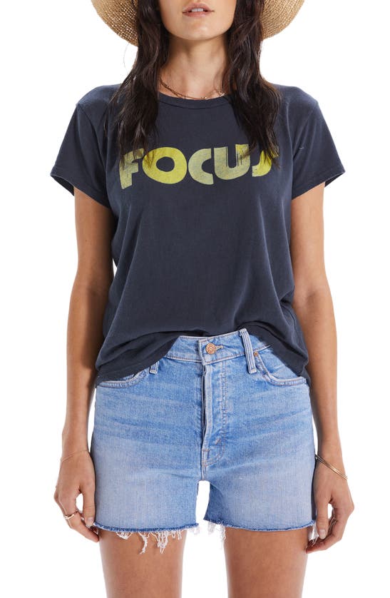 Mother The Boxy Goodie Goodie Focus Cotton Graphic Tee