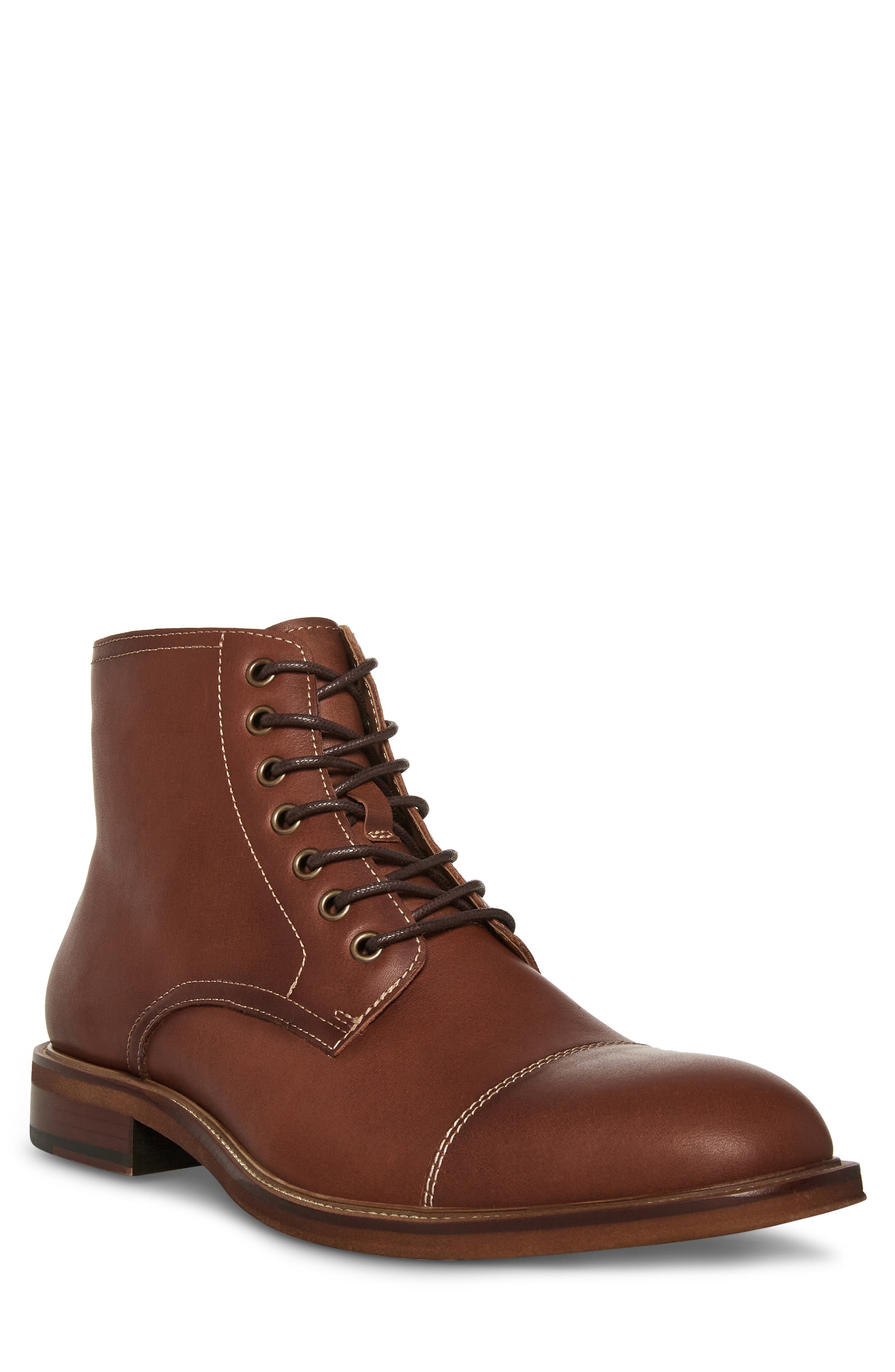 brown steve madden boots men