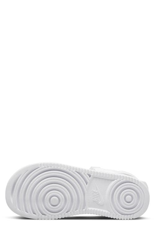 Shop Nike Icon Classic Platform Sandal In White/pure Platinum/white