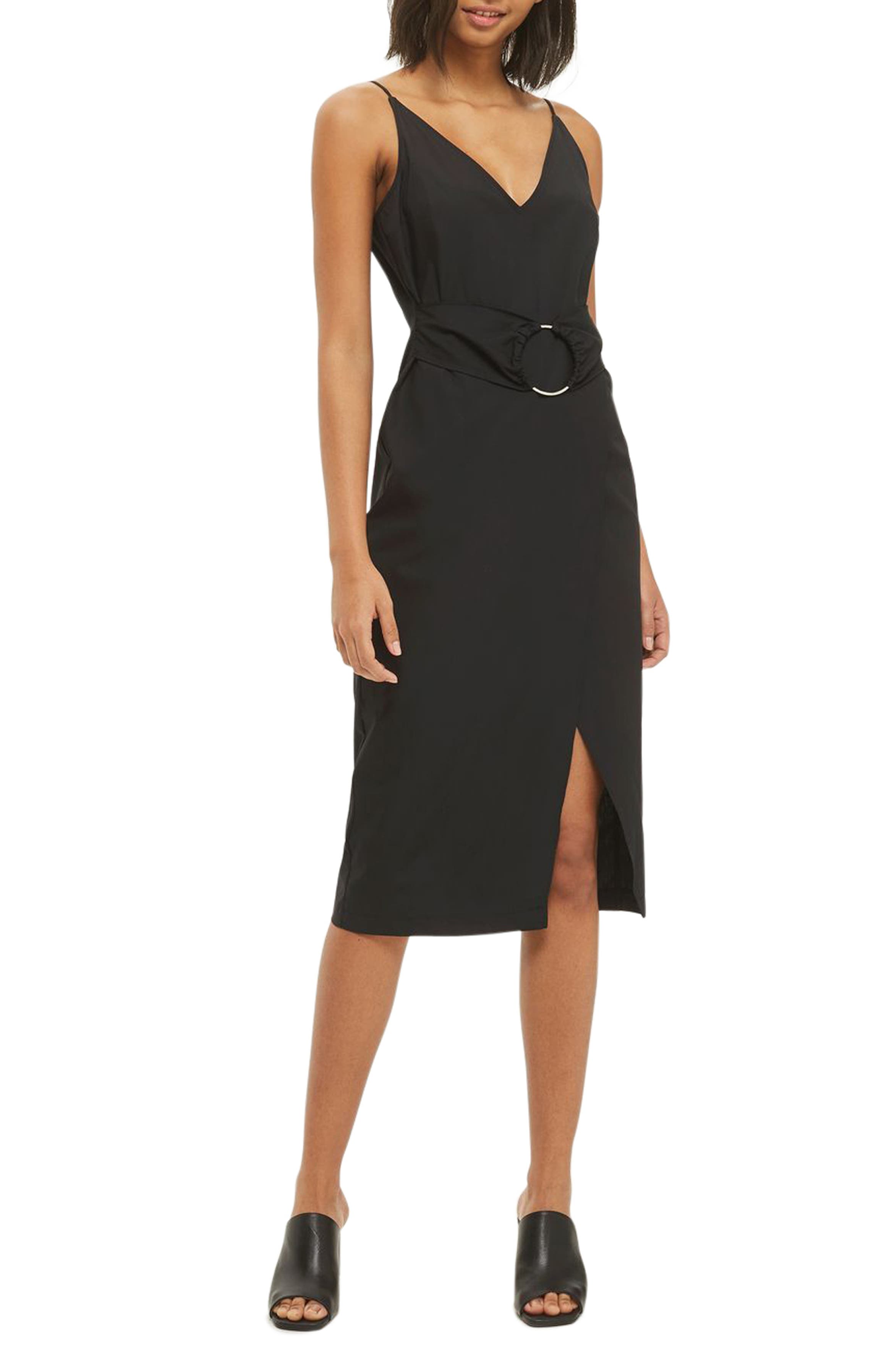 Topshop Ring Belt Slipdress | Nordstrom