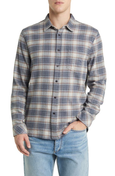 Sussex Plaid Stretch Flannel Button-Up Shirt