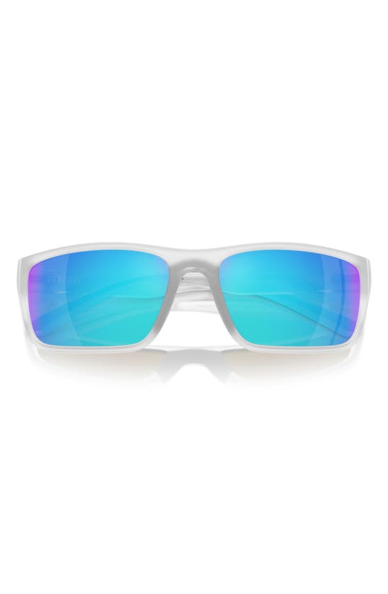 Scuderia Ferrari 59mm Mirrored Rectangular Sunglasses In Grey