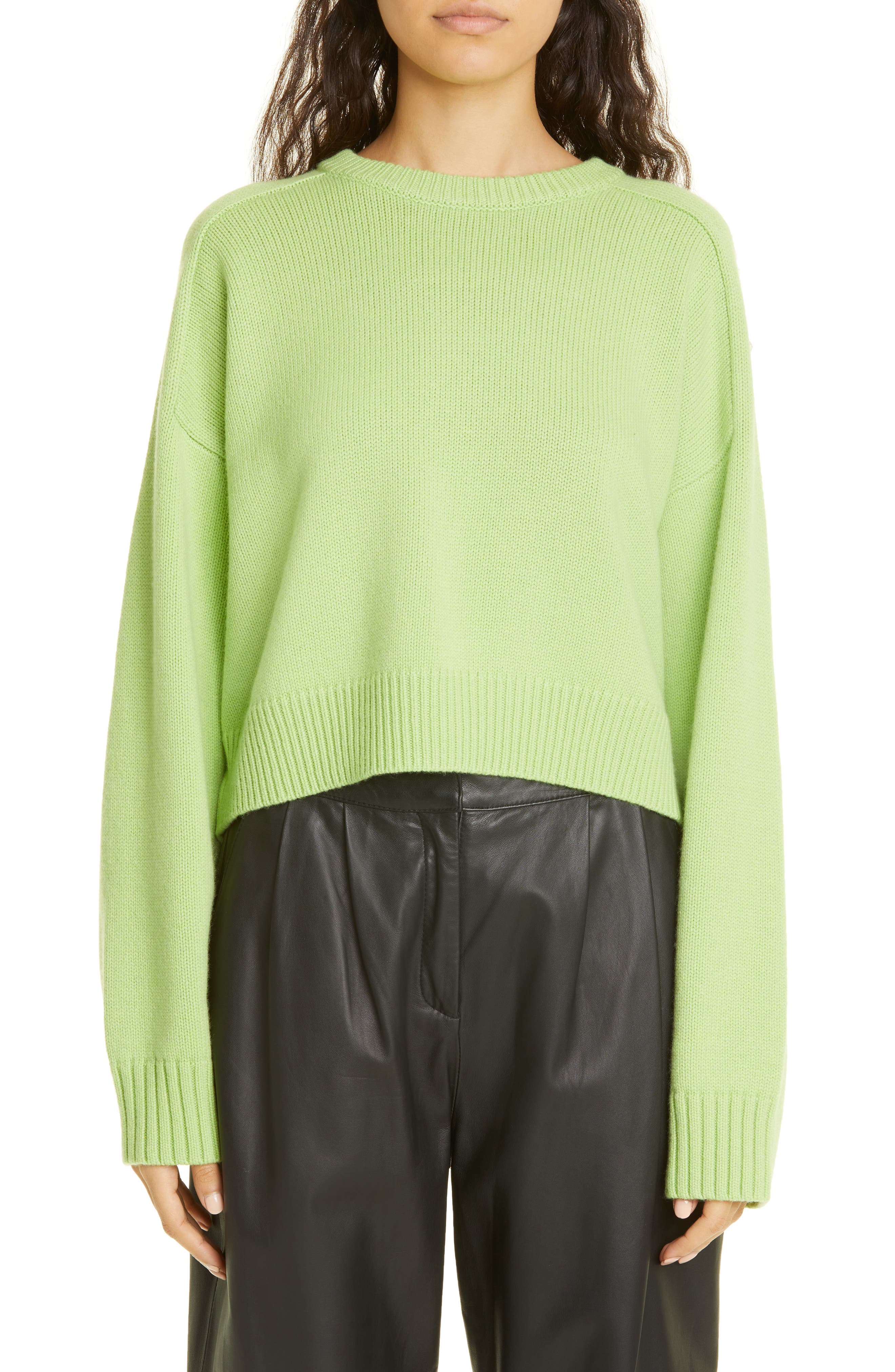 mint green cashmere sweater