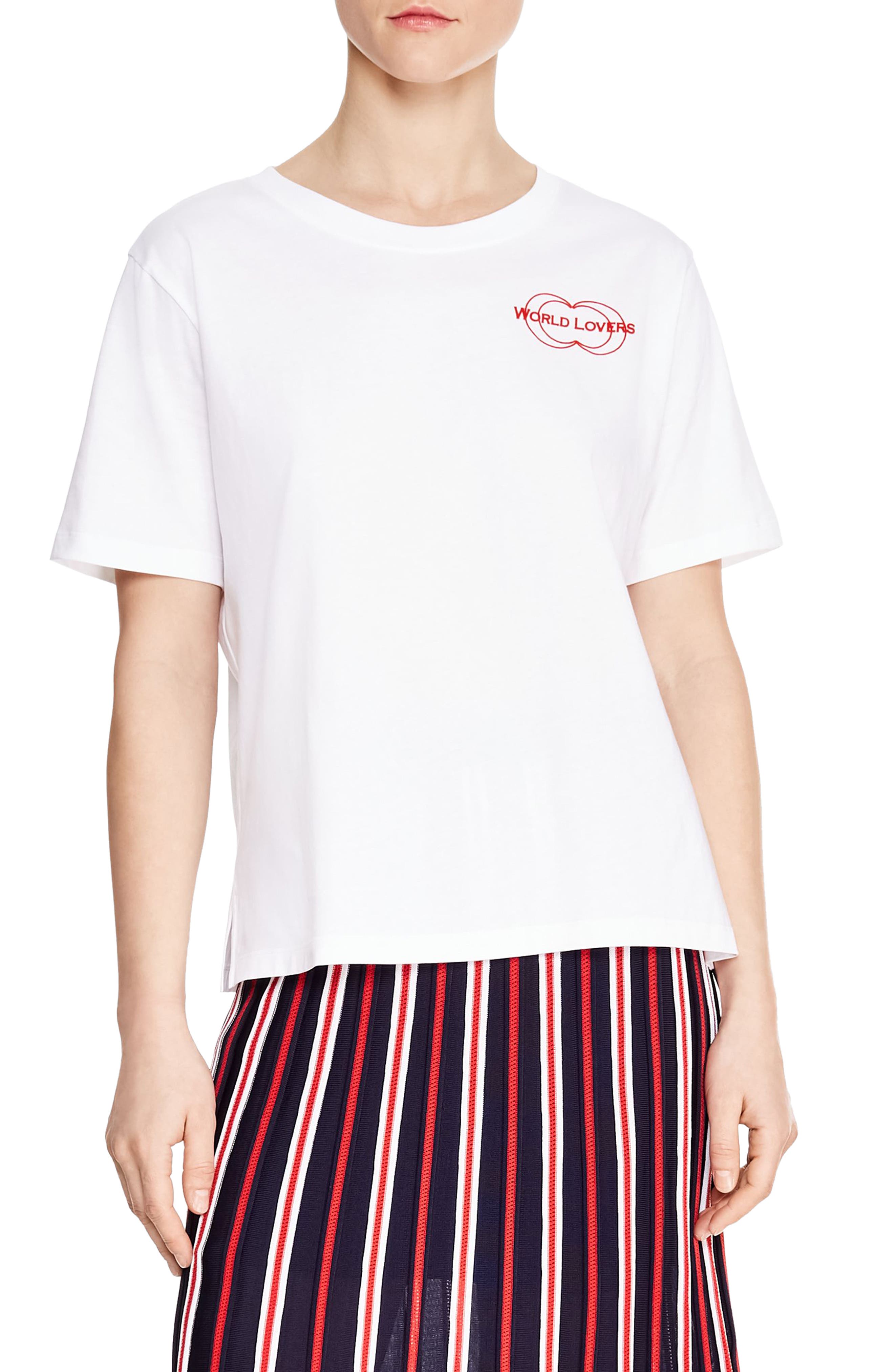Sandro Josephine Tee, White