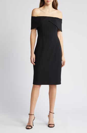 Vince camuto popover midi top dress black