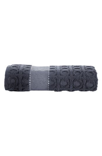 Shop Brooks Brothers Circle In Square Turkish Cotton Bath Essential In Anthracite