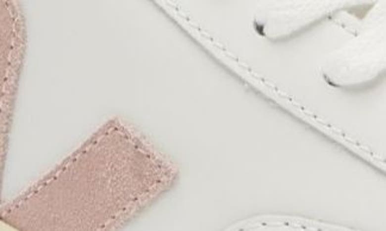 Veja Recife Logo Leather Sneaker In Extra-white Babe