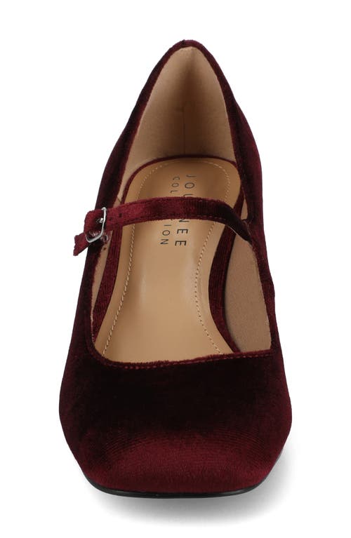 Journee Collection Okenna Mary Jane Pump In Wine
