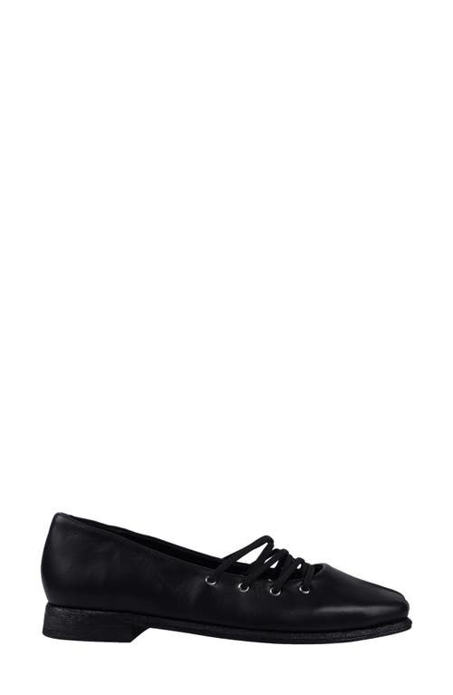 Artisan Crafted By Zigi Quinn Flat In Black Leather