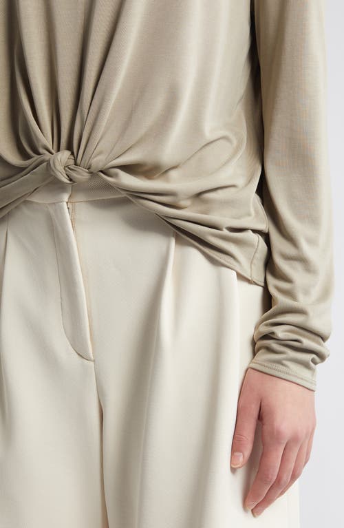 Rag & Bone Women's Jenna Knotted Long-sleeve Top In Sage