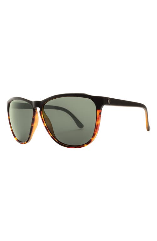 Shop Electric Encelia 62mm Polarized Oversize Sunglasses In Darkside Tort/grey Polar