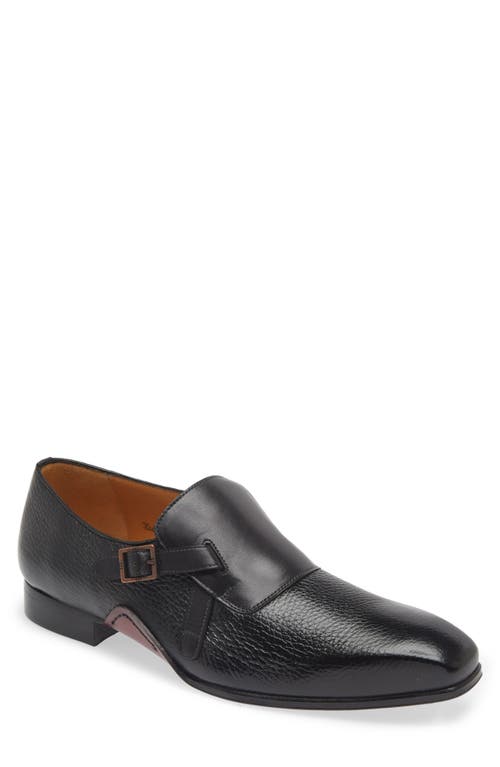 Aceto Monk Strap Shoe in Black