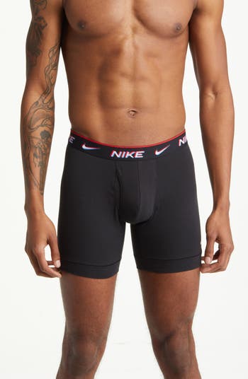 Nike Underwear Nike Everyday Cotton Stretch 3 PK Black Boxer Briefs Mens SM  NEW