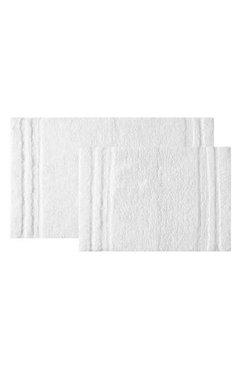 Vera Wang Eden 2-pack Reversible Cotton Bath Rug In White