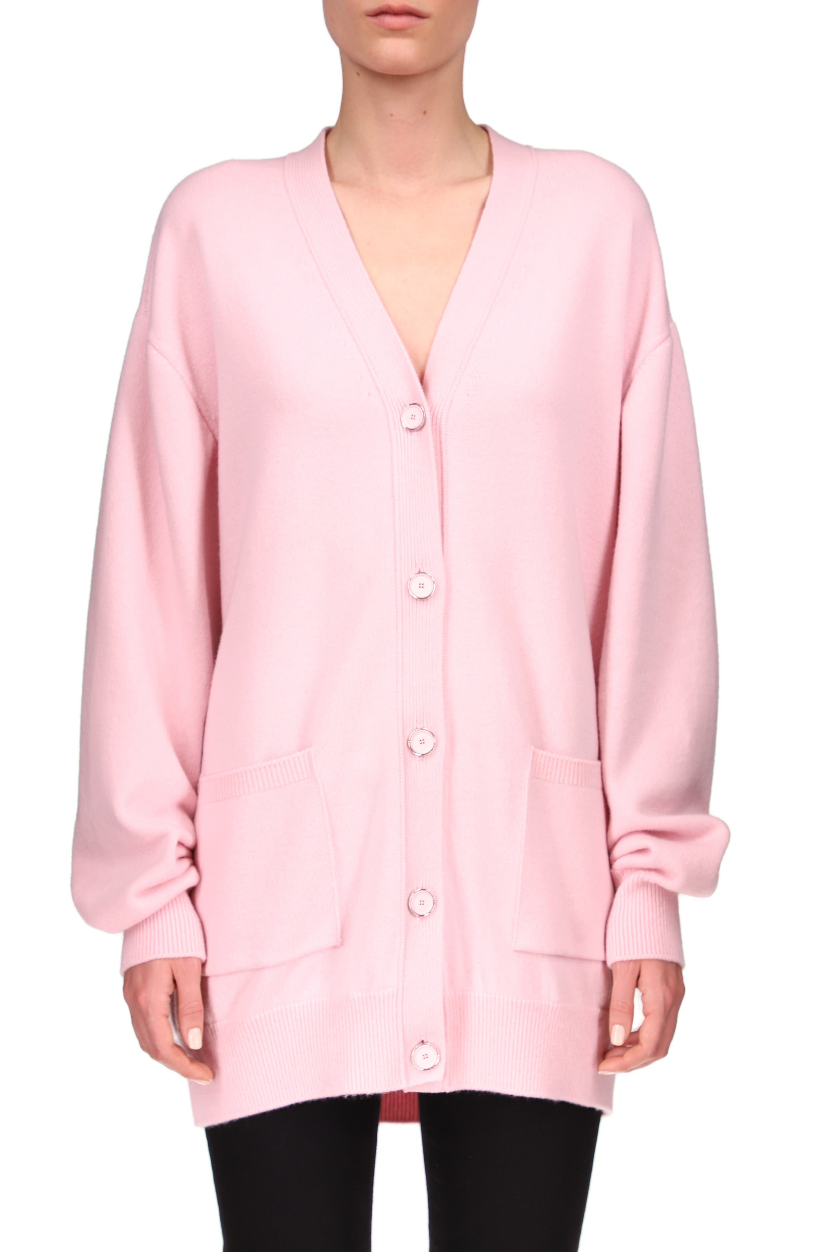 pink designer sweater