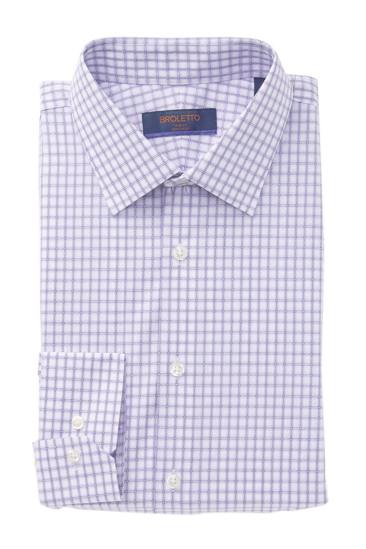 broletto trim fit dress shirt