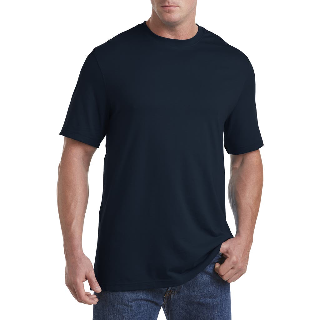 Harbor Bay Moisture-wicking Jersey T-shirt In Midnight