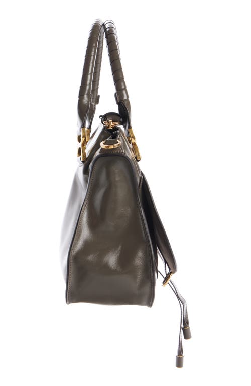Chloé Medium Marcie Leather Satchel In 036 Flannel Grey