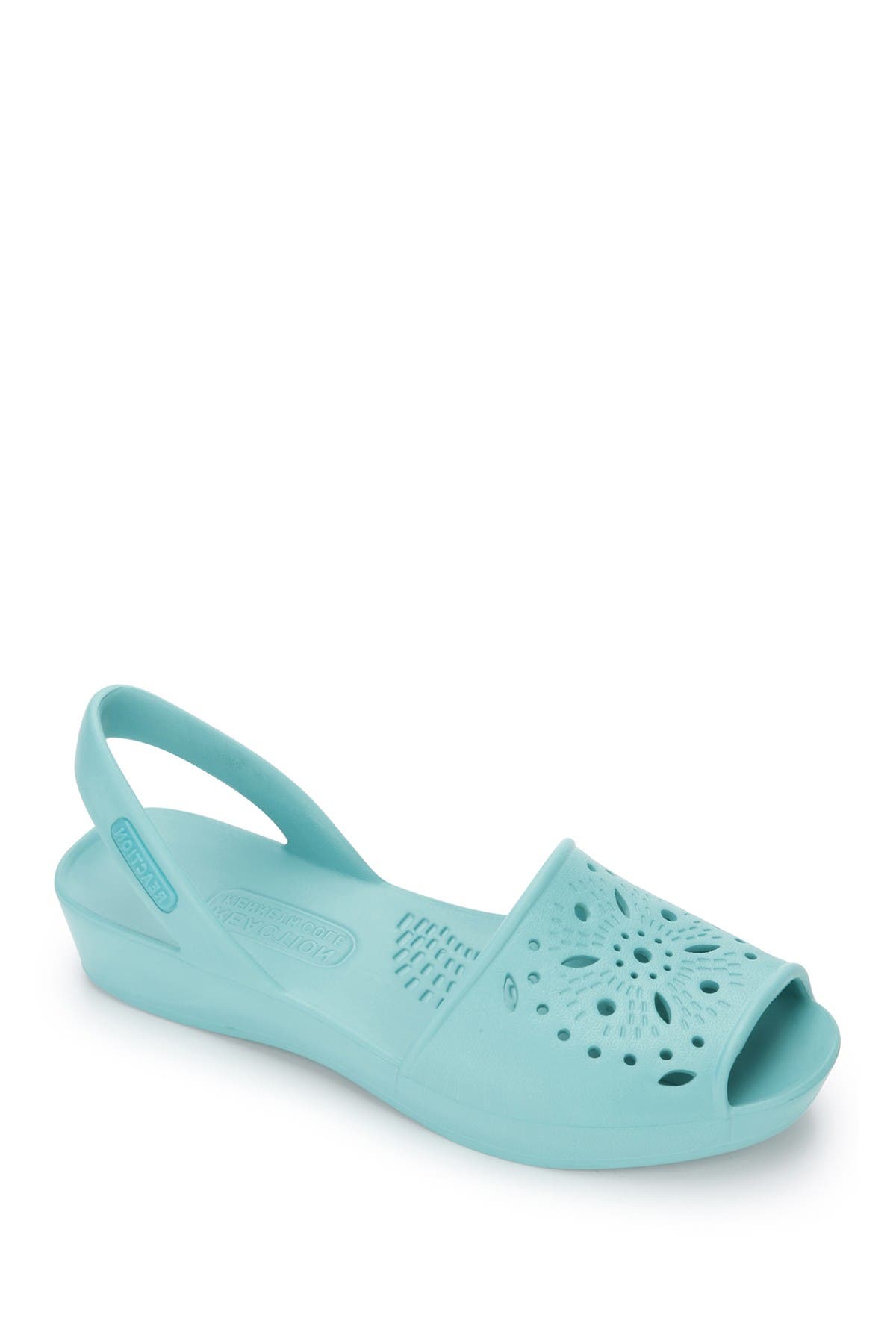 Kenneth Cole Reaction Fine Perforated Slingback Sandal In Turquoise/aqua3